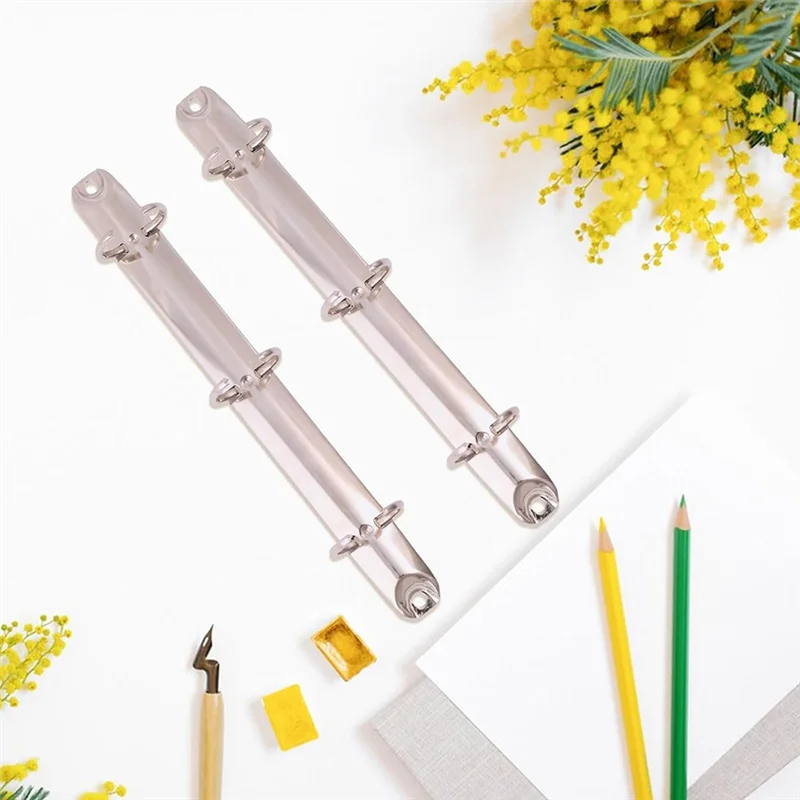10Pcs A5 노트북 3 링 바인더 메커니즘 편지 크기 구멍 20Mm 금속 루스 리프 바인더 척추 빗