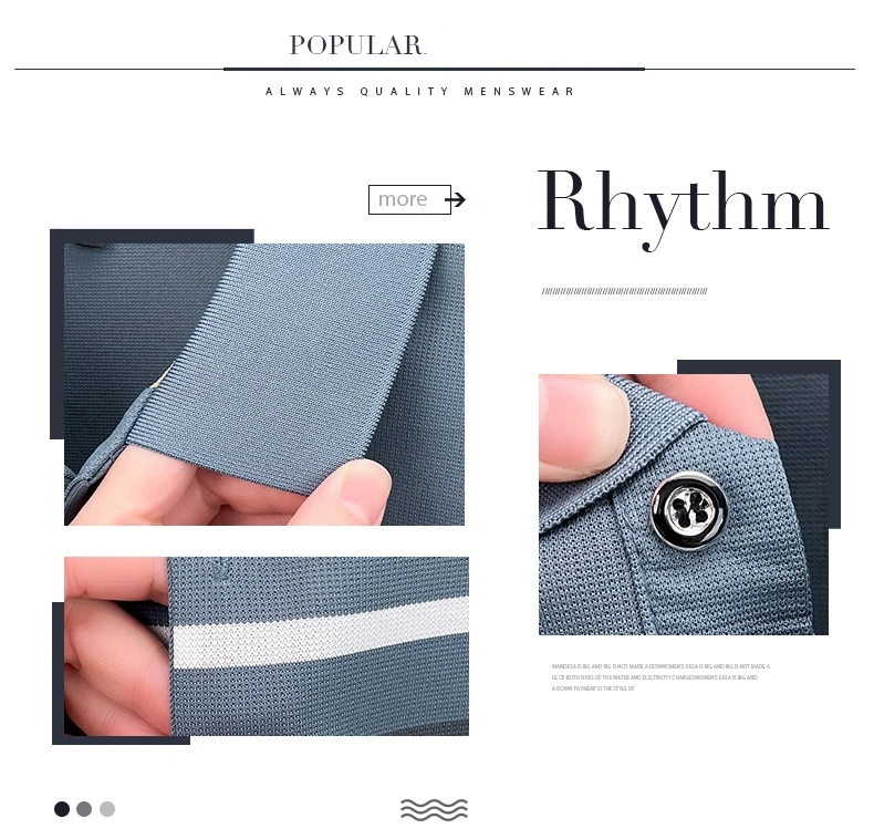 High end brand striped short sleeve polo shirt fashion exquisite letter embossed lapel casual comfortable breathable men T-shirt 12 Sb272f84abe8d494086ba01f8c918743ct