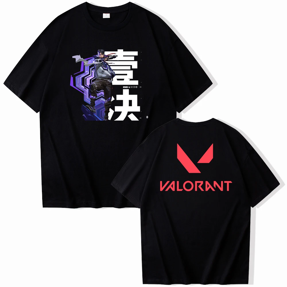 thumbnail image 1 of Camiseta ISO Valorant, camisetas de manga corta y cuello redondo, regalo para fanáticos, 1 of 4
