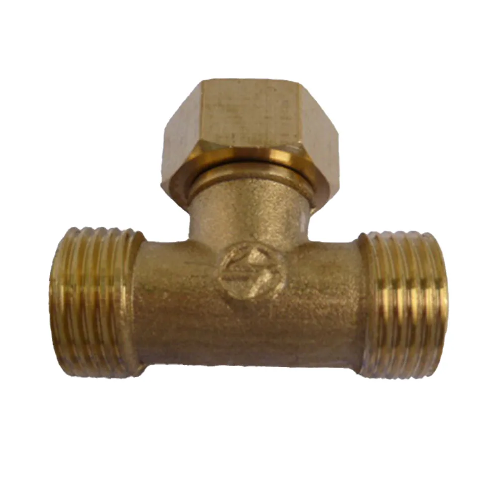 

Brand New Water Pipe Connector Three Way Device Watering 1/2\\\" Copper For Angle Valves Hoses For Garden Irrigation