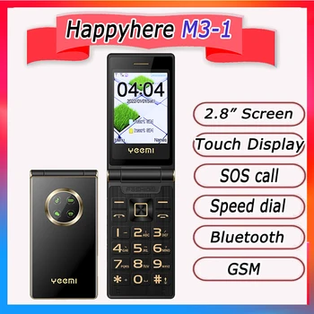 2025 Flip GSM cell phones Elderly Push-button cheap  Quick Dial SOS Blacklist Torch Large Key Camera FM Raido