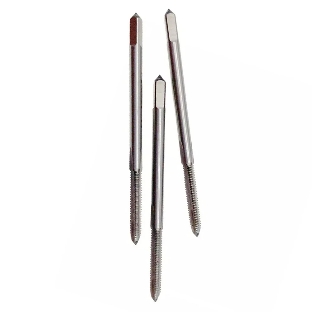 

3pcs Tap Drill Bit Set 4x48 Thread 4 - 48 Tap Set 4-48 Hand Tap RH Thread 3 Flutes Right Hand Screw Thread Bit Hand Tools