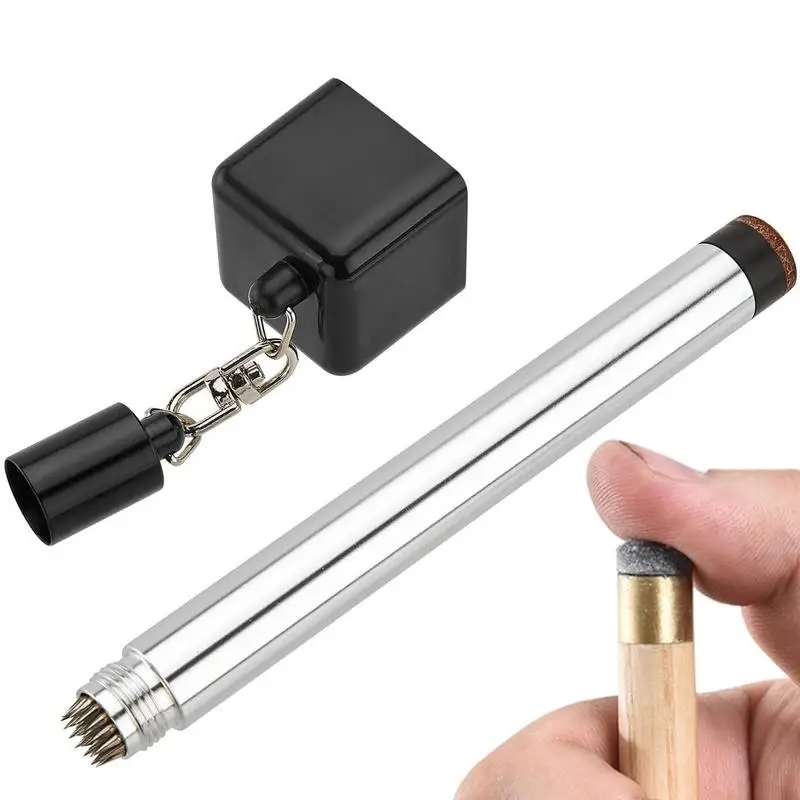 

Инструмент для наконечника бильярдного кия, инструмент для аксессуаров для бильярдного кия, металлический прецизионный Набор для ремонта кия для эффективного и быстрого ремонта