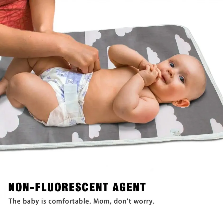 60x 75CM Waterproof Baby Diaper Changing Pad Reusable Portable Mat Breathable Leak Proof Infant Mattress Travel