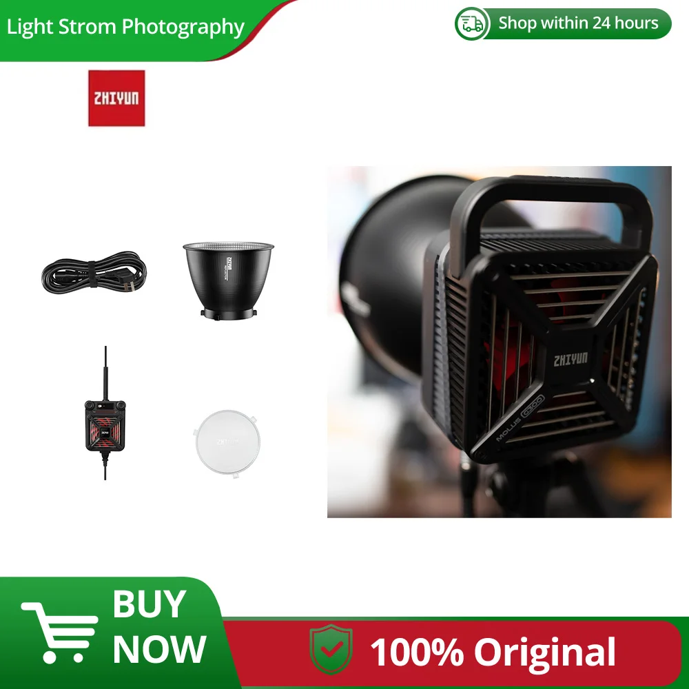 ZHIYUN MOLUS G300 300W COB LED ライト 500W ビデオライトまで