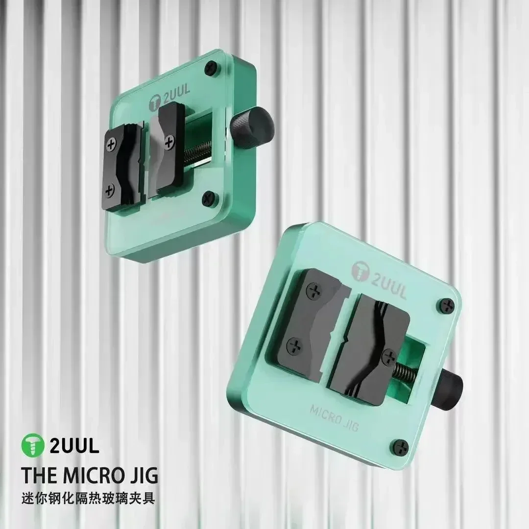 2UUL BH03 BH04 더 원 지그 모바일 폰 수리 홀더, 마더보드 칩 CPU IC 리볼링 도구용 열 차단 유리 클램프
