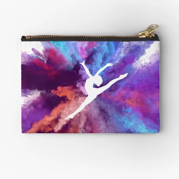 

Gymnast Rainbow Explosion Zipper Pouches Key Money Pure Storage Packaging Socks Panties Coin Bag Cosmetic Wallet Small Men