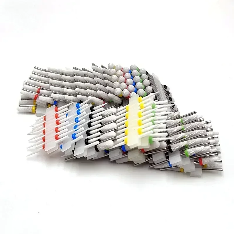 10 Ceramic Drill Bits, Milling Cutters, Rotating Nail Polish Grinding Machine Accessories, Overflow Removal Tool Accessories 5