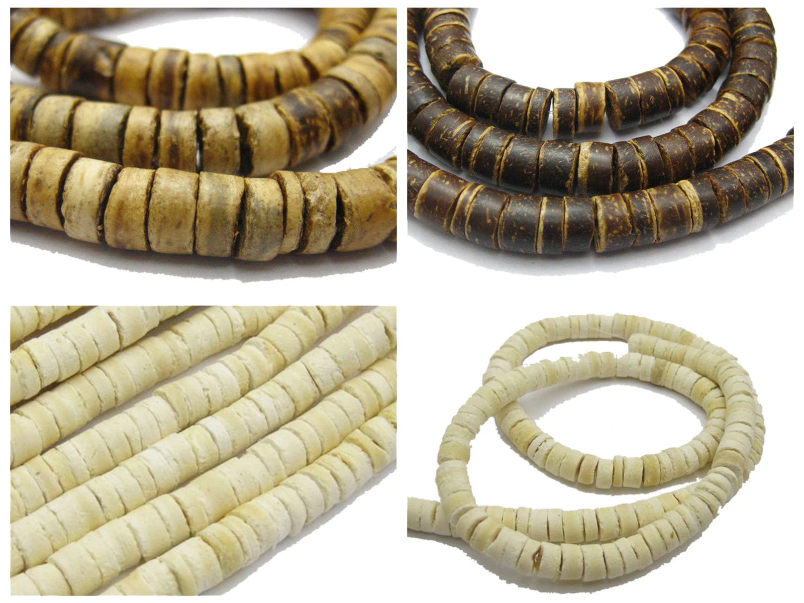 6 Fili Di Perline Heishi In Noce Di Coco SUPERFINDINGS – 528 Pezzi Da 8mm, Marroni Piatte E Tonde, Foro 1mm, Per Gioielli Fai Da Te Boho Style