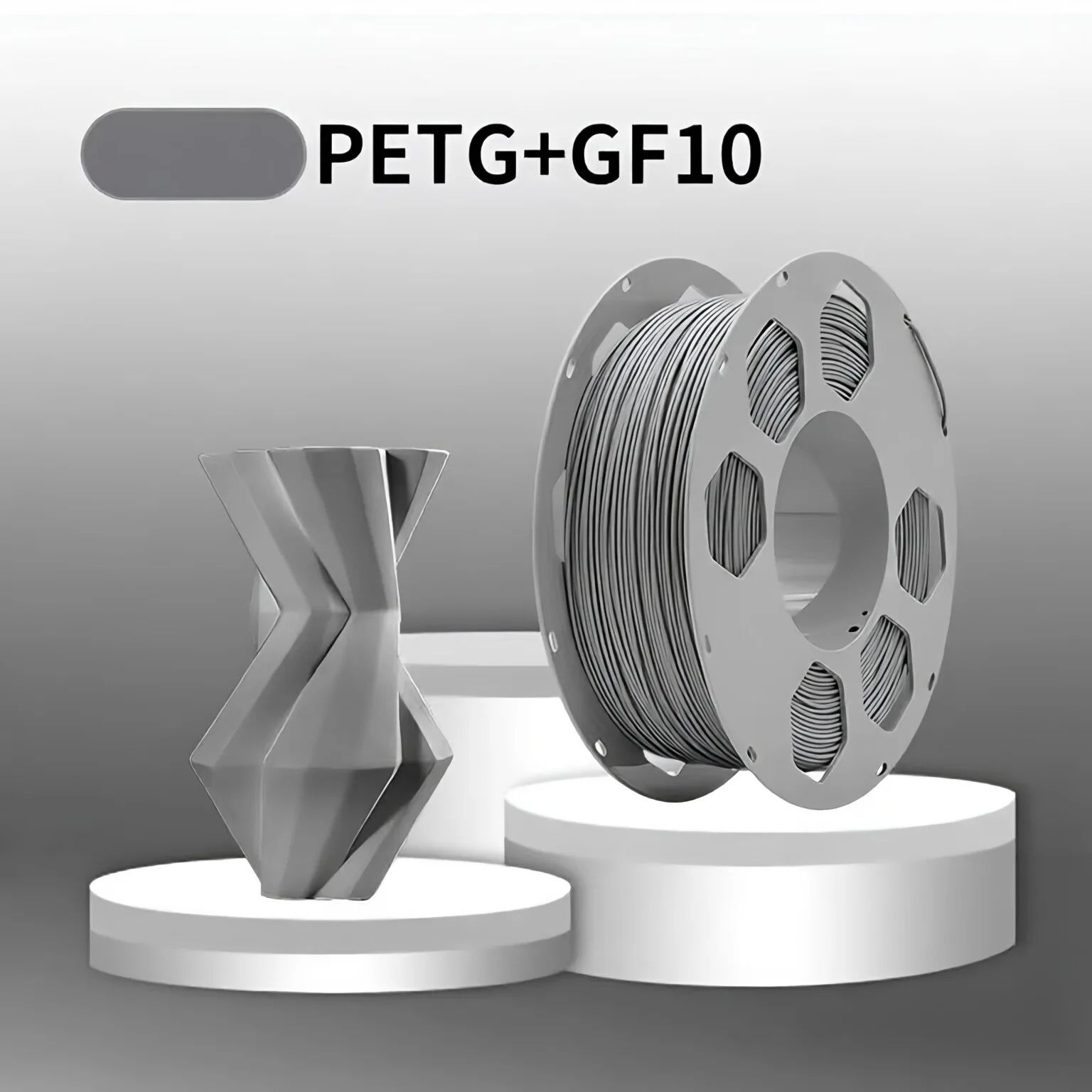 고속 PETG GF 필라멘트 1.75mm (밤부랩 프린터용), 유리섬유 강화 3D 프린팅 재료, 강력하고 내구성 있음