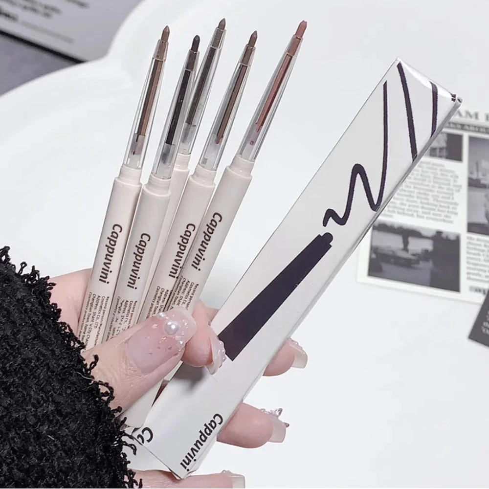 Matte Lying Silkworm Eyeliner Gel Pen Waterproof Not Blooming Quick Drying Eye Liner Pencil Tea Brown Eye Shadow Pen Makeup