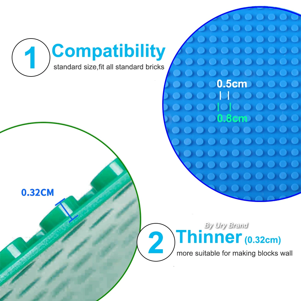 MOC 50*50 도트 고품질 BasePlate 맞는 표준 빌딩 블록 DIY 기본 플레이트 40*40cm 50x50 스터드 벽돌 장난감 어린이 선물 용품