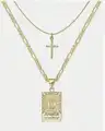 Gold Letters Cross O