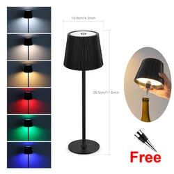 Dimmable USB Rechargeable LED Atmosphere Lamp (RGB Black Body)