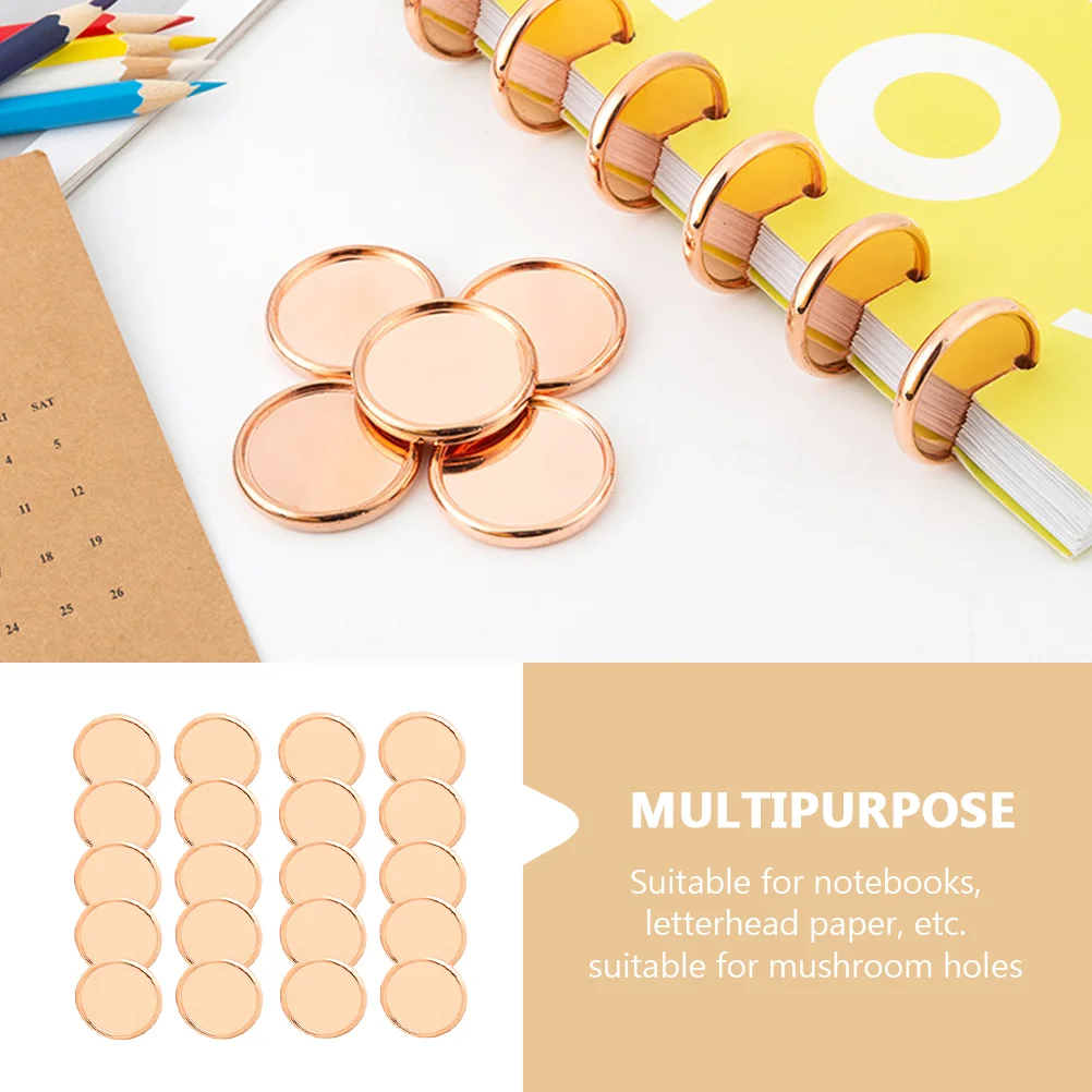 Metal Rings Binder Discs Notebook Hole Binding Combs Spines Loose Leaf Planners Fix 20 Pcs