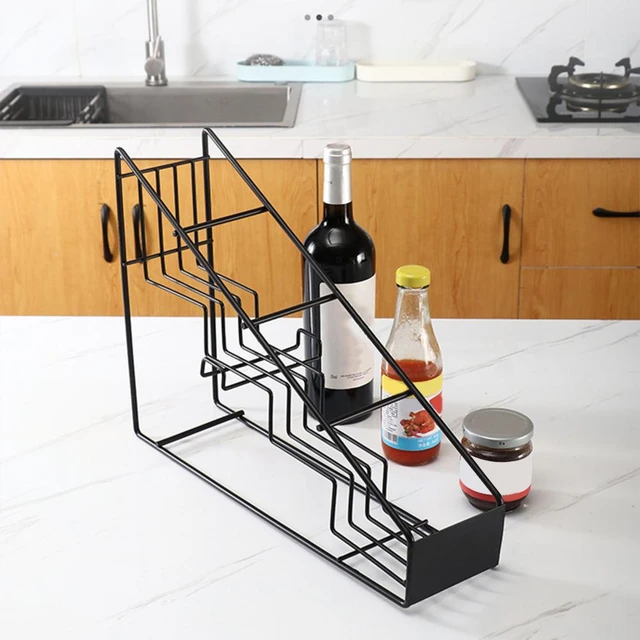 Metal Wire Double-Layer Dish Drying Storage Rack Storage Red Wine