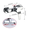1 pc Bathtub Hot and Cold Mixing Water Faucet Sink Spray Double Shower Head Deck Mounted Basin Mixer Taps Home Improvement 6