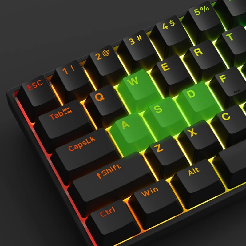 Akko 3061S-HE Black Shine-Through Wired Mechanical Keyboard RGB