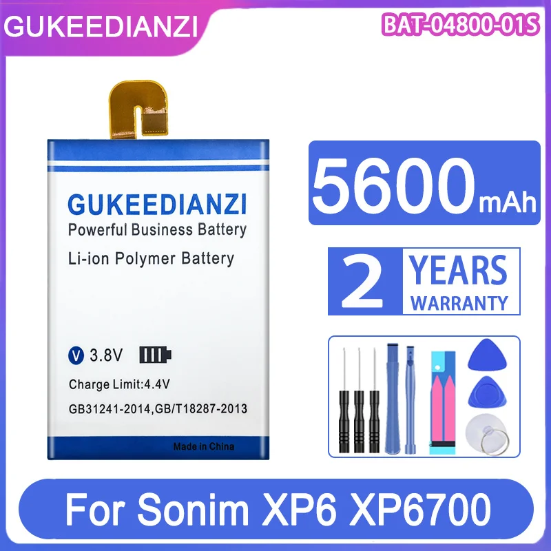 Gukeedianzi Batteria Di Ricambio Bat-04800-01S 5600Mah Per Sonim Xp6 Xp6700 Xp7 Xp7700 Xp7S