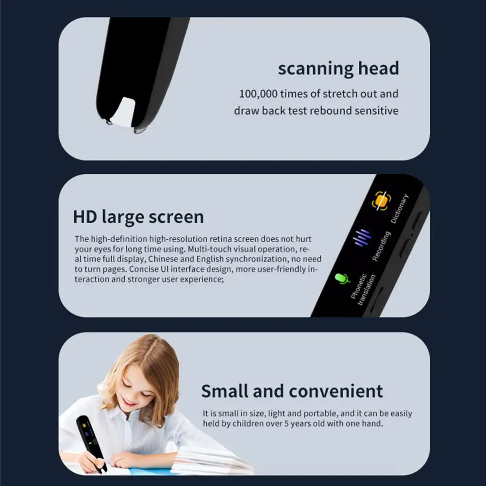 Translator 112 Languages Offline WIFI Scanning Translation Pen Scan Marker Instant Smart Voice Translator High Quality