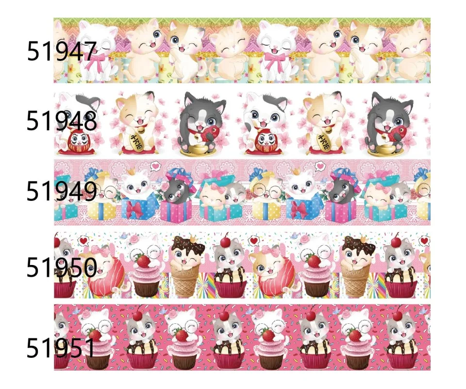 

Lovely Baby Animal Cartoon Printed Grosgrain Ribbon 38mm 25mm 50 yards/lot for DIY Craft Supplies Decoration Sewing