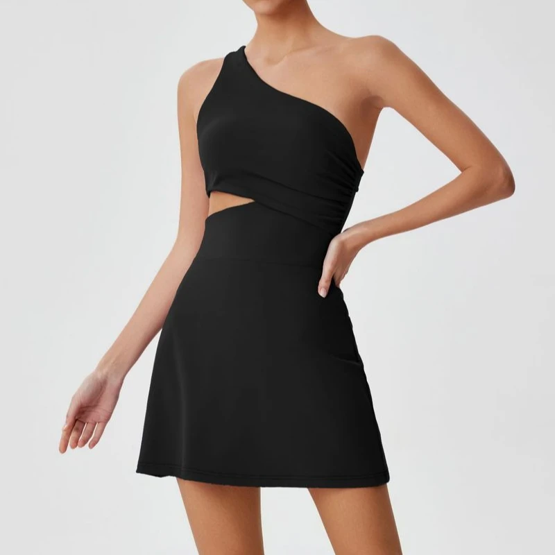 Tennis Dress Women Sexy Soft Thin Breathable Skirts Golf Badminton Solid Outfits Female Activewear Workout Clothing sports dress