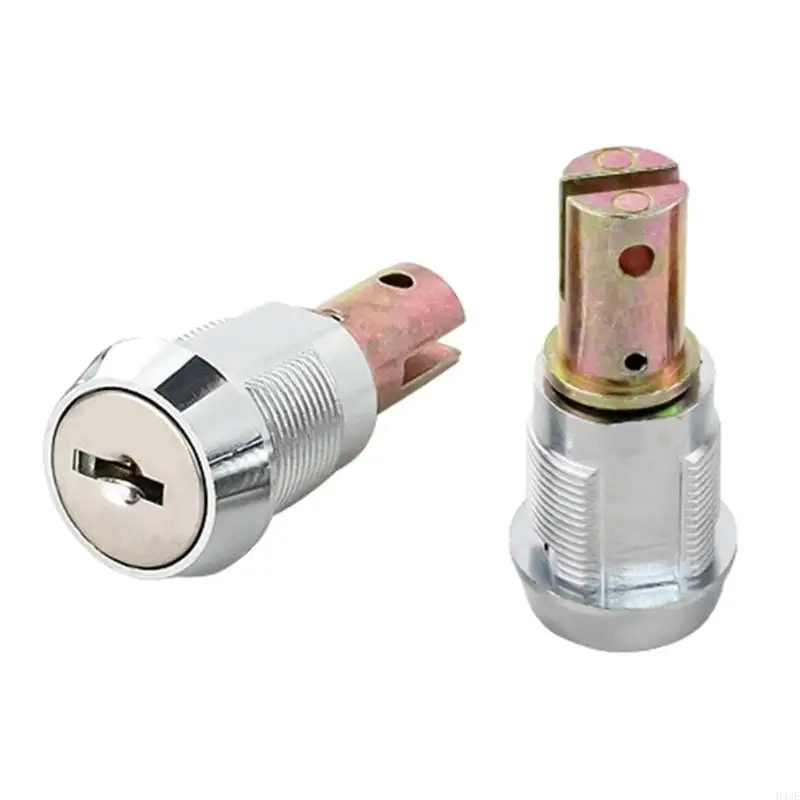 H4GE Cabinet Insert Linkage Tool Box Lock with Keys 180&deg; Rotation Unlocking Drawer Lock Portable File Cabinet Enduring