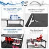 9-Tier Large Tall Shoe Rack with Covers 40-46 Pairs, Sneaker Rack Organizer Shoes Cabinet Closed Shelves Shoe Stand Holder 5