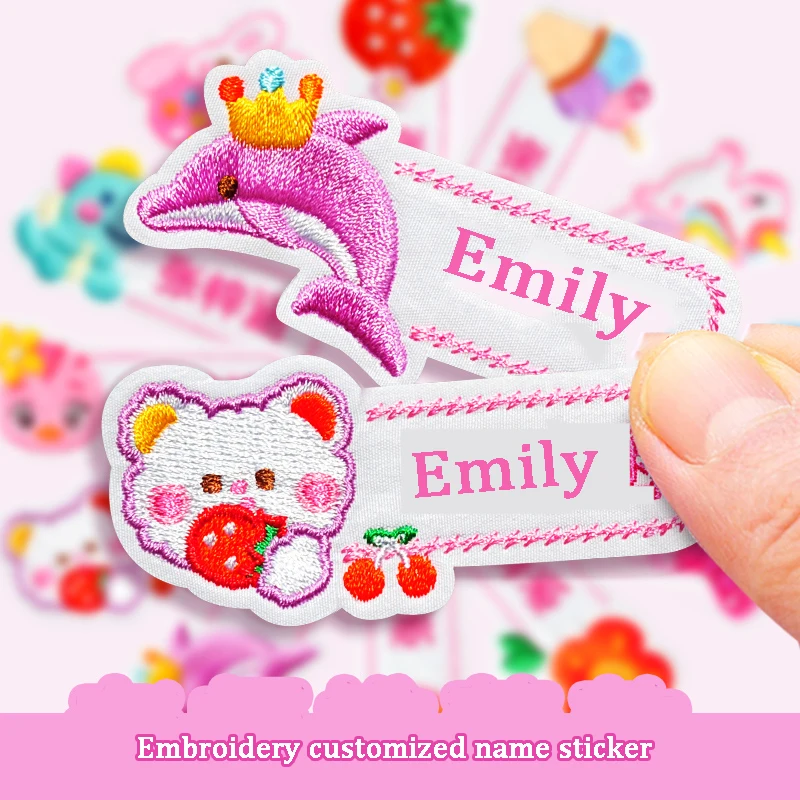 Customized Embroidered Name Stickers Baby's Schoolbag Uniform