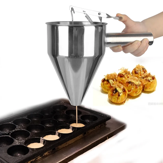 Pancake Batter Dispenser Funnel Cake Dispenser Stainless Steel Batter  Dispenser Multi-Caliber Baking Tool Cake Decorating Tool - AliExpress
