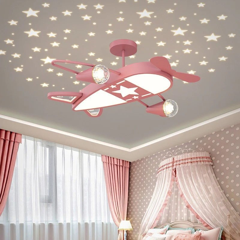 Starry Sky Projection Airplane Light Children's Room Ceiling Lights