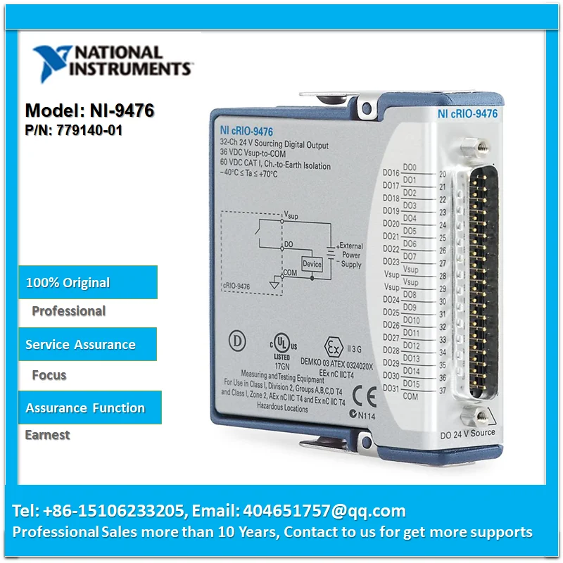 NI 9476 32 Channel Sourcing Digital Output Module (D Sub) 779140 01