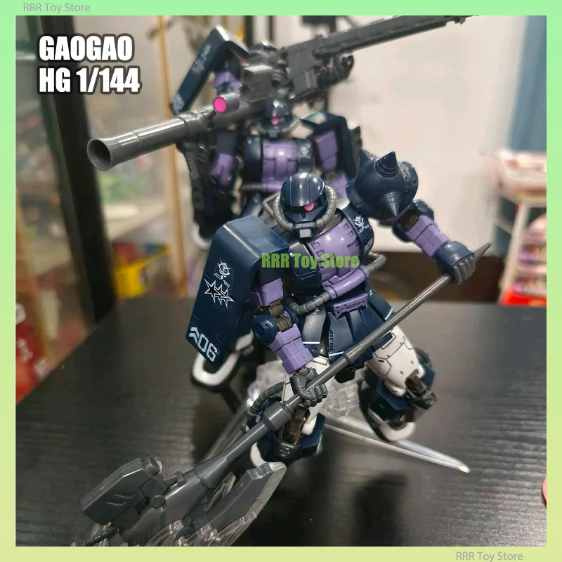Набор моделей Gaogao HG 1/144 Zaku, снайперская винтовка с высокой мобильностью, топор, пушка, робот в сборе, пластиковая модель, игрушка