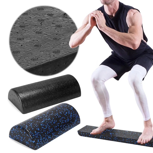Half-Round Yoga Roller Massage Roller High Density Yoga Column 30cm Semi-Circular Foam Roller Multi-Function for Yoga Fitness