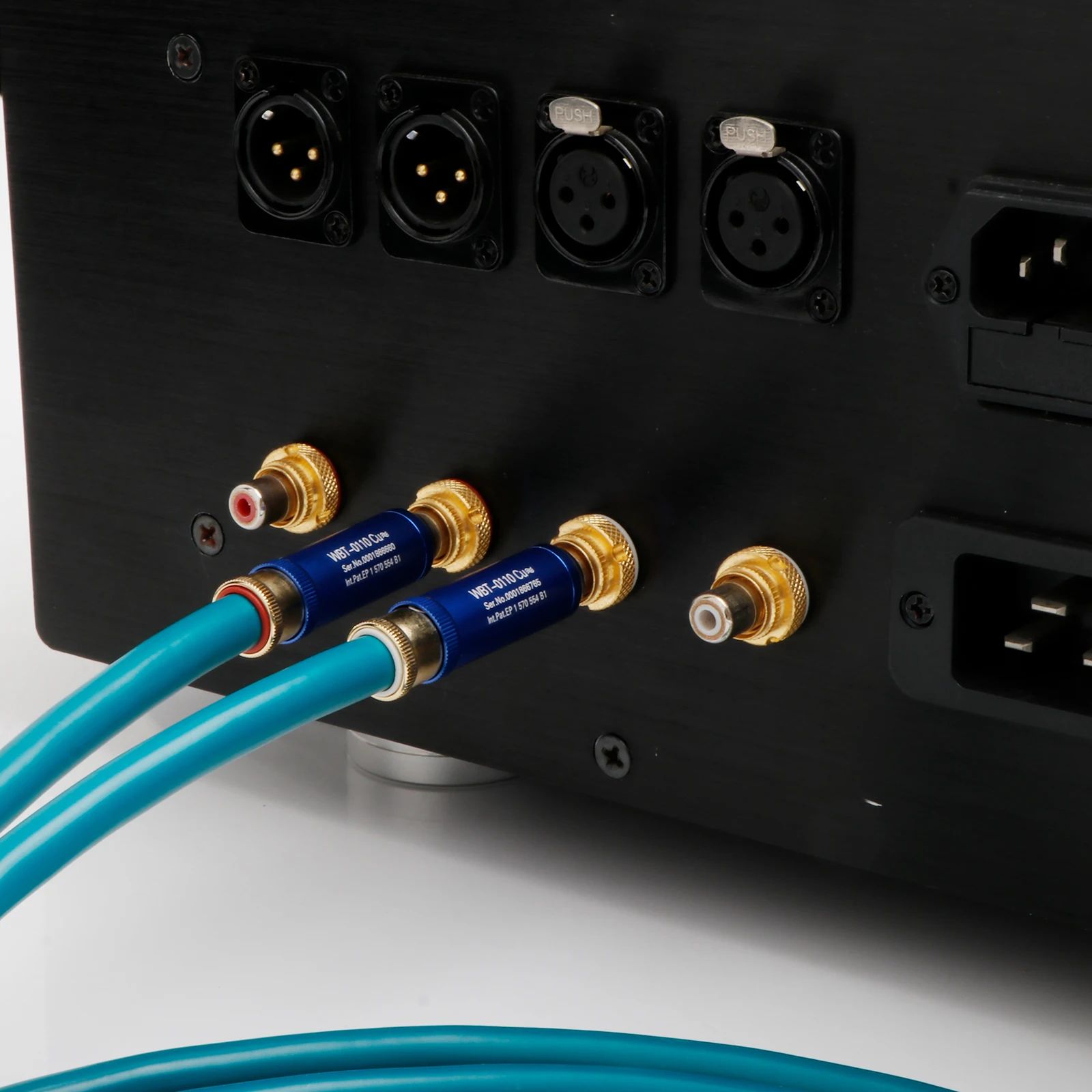 High End Symphonic Line Reference HD-Verbindungskabel HiFi Audio Lautsprecher RCA-Kabel mit vergoldetem Anschlussstecker – Detail 7