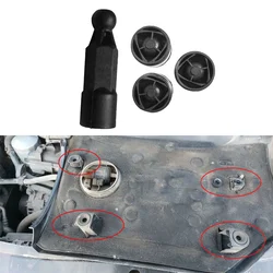 Car Hood Lock Screws Cushion Engine Cover Rubber Mounting Bush Pads Protective cap For Ford Focus 2 MK2 2004-2011 Accessories