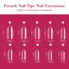 500Pcs Clear Stiletto Nail Tips with Nail Glue Gel for Fake Nails , Press on Nails , Adhesive Super Bond For Acrylic Nails Tips 4