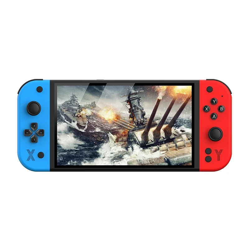 G90 7인치 64GB 4000mAh 고화질 아케이드 휴대용 게임 콘솔 (PSP/PS1 향수를 불러일으키는 레트로 TV 게임 컨트롤러)