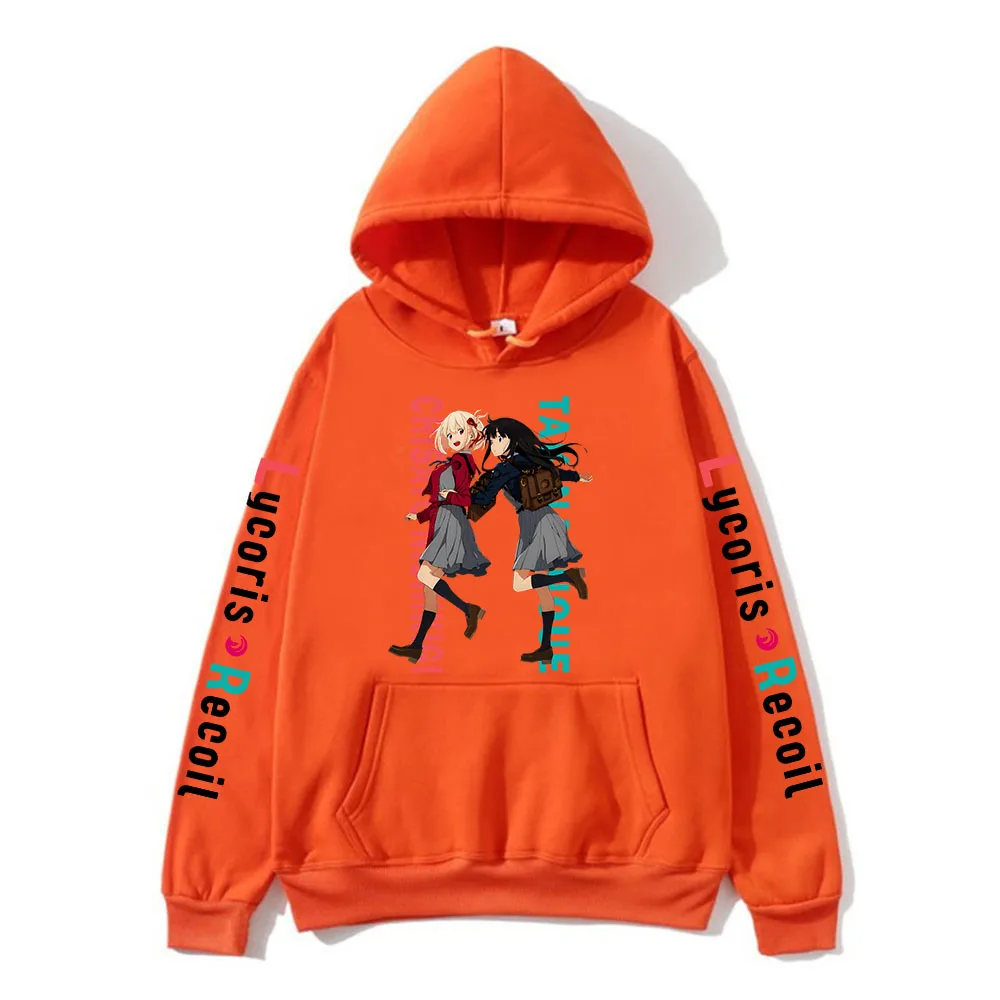 Lycoris Recoil Hoodie Japan Anime Chisato Nishikigi Takina Inoue Sweatshirt  Manga Cartoon Printing Pullovers Men/Women Hoodies - AliExpress