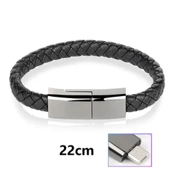 Compact USB - C Data Line Bracelet - Fast Charging Cable - S 20cm (USB to Android)