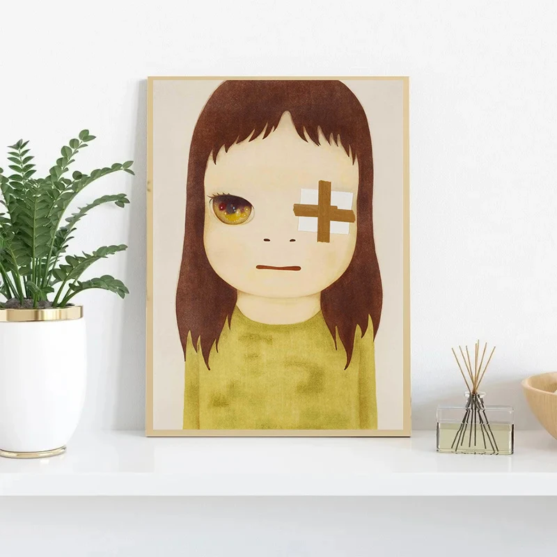 Yoshitomo Nara Guitar Girl Canvas Art Print