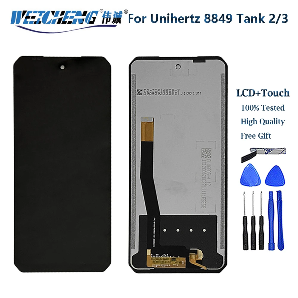 Nuovo Digitalizzatore Originale Da 6.79 Pollici Per Unihertz 8849 Tank 2 Tank 3 Cell Phone 2460*1080 Display Lcd Con Gruppo Touch Screen