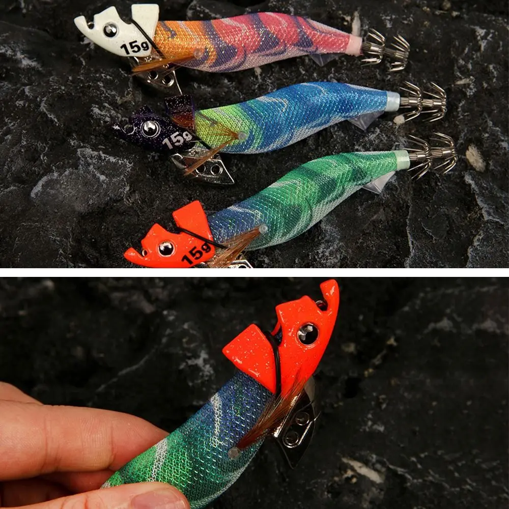 2 teile/beutel Angel köder Köder Tackle Zubehör 7g 10g 15g 20g Tintenfisch Jig Tip Run Gewicht Sinker für Holz garnelen Garnelen Köder Köder – Detail 7