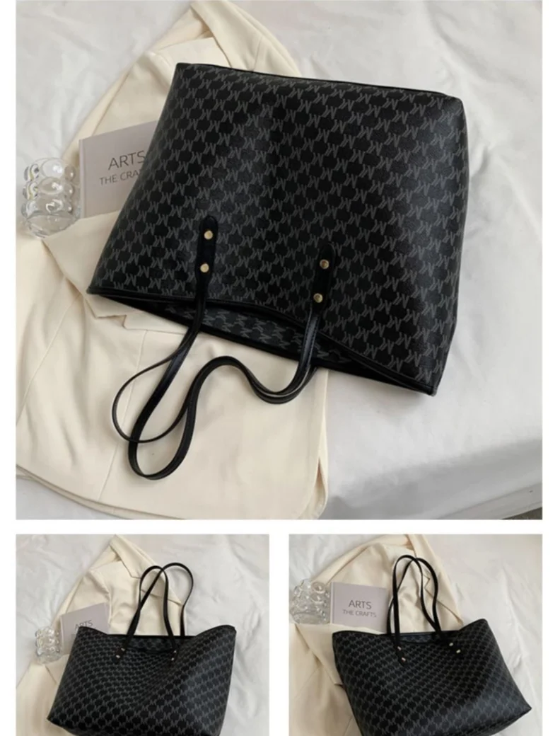 Elegante borsa tote da donna, borsa a spalla capiente versatile_voghion.com