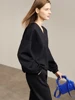 AMll Minimalism Women Tops 2025 Spring Elegant Commuter Fashion Loose Sweatshirs Casual Straight Leg Pants Separately 12241259 5