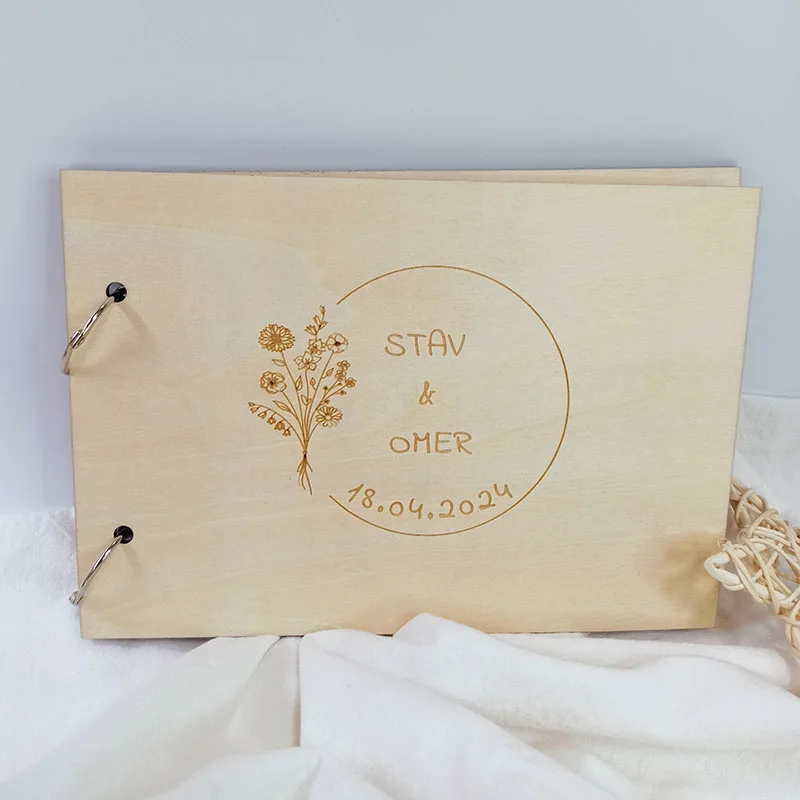 Wedding Ceremony Decor Wood Guest Book Alternative Bridal Shower Guest Book Sign Wedding Table Decor Bridal Keepsak
