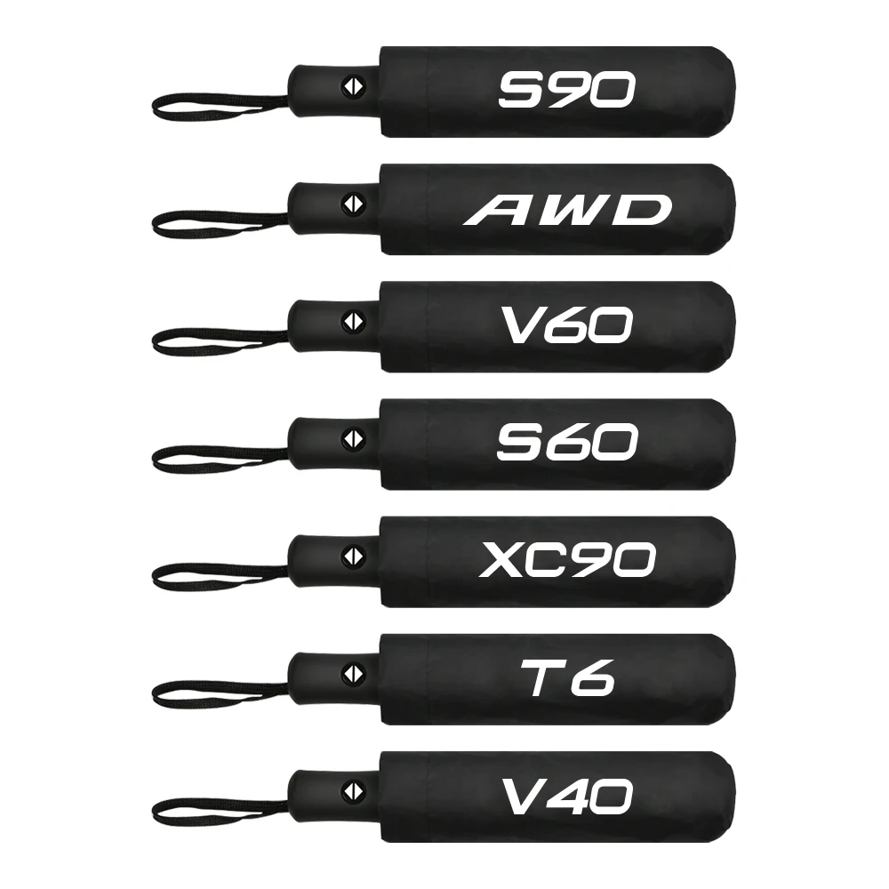 Fully Automatic Compact Folding Custom Umbrella Car Accessories For Volvo XC90 XC60 T6 S60 XC40 V40 V60 V50 S40 AWD V90 S90