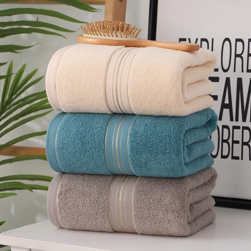 

Turkish Cotton Bath Towel for Adults, Soft Absorbent Towels, Large Bathroom Sets, Luxury Beach Towel, Hotel and Spa, 70x140cm