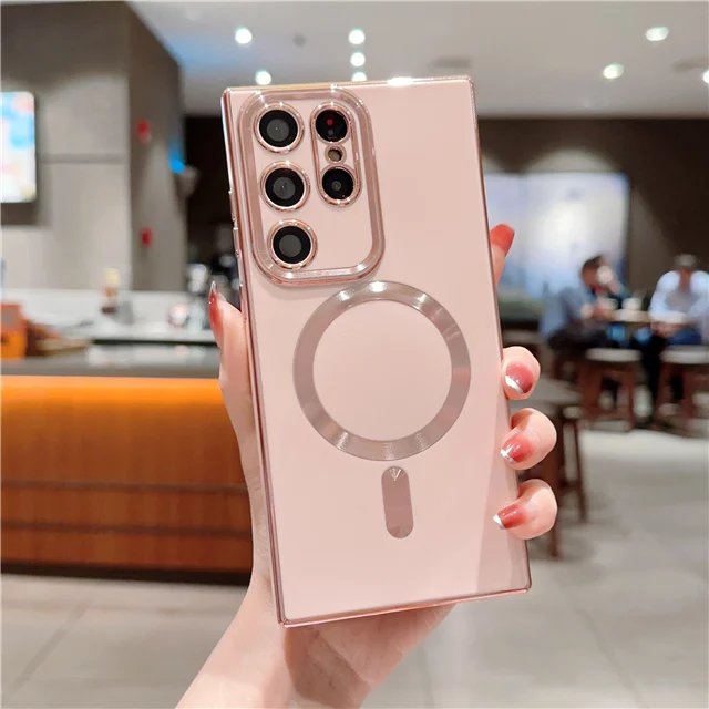 Luxury Magsafe Magnetic Plating Frame Phone Case - Premium Protective Cover