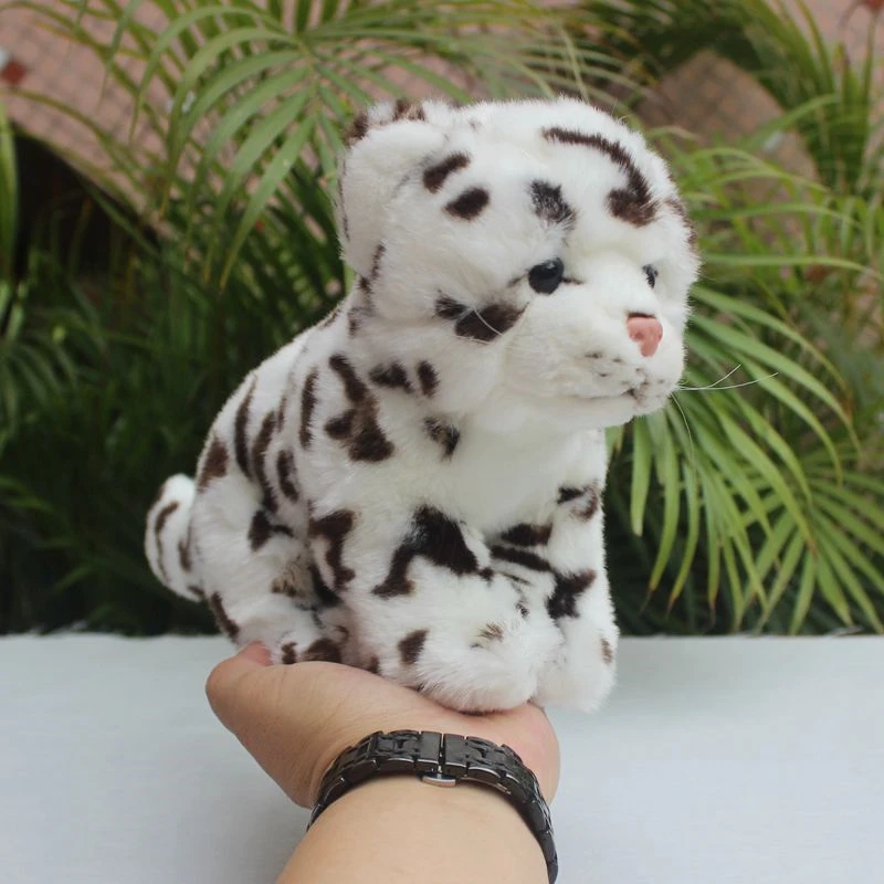 Snow Leopard High Fidelity Anime Cute Plushie Leopard Peluche Animali Realistici Simulazione Bambola Di Pezza Kawai Toy Gifts Kids